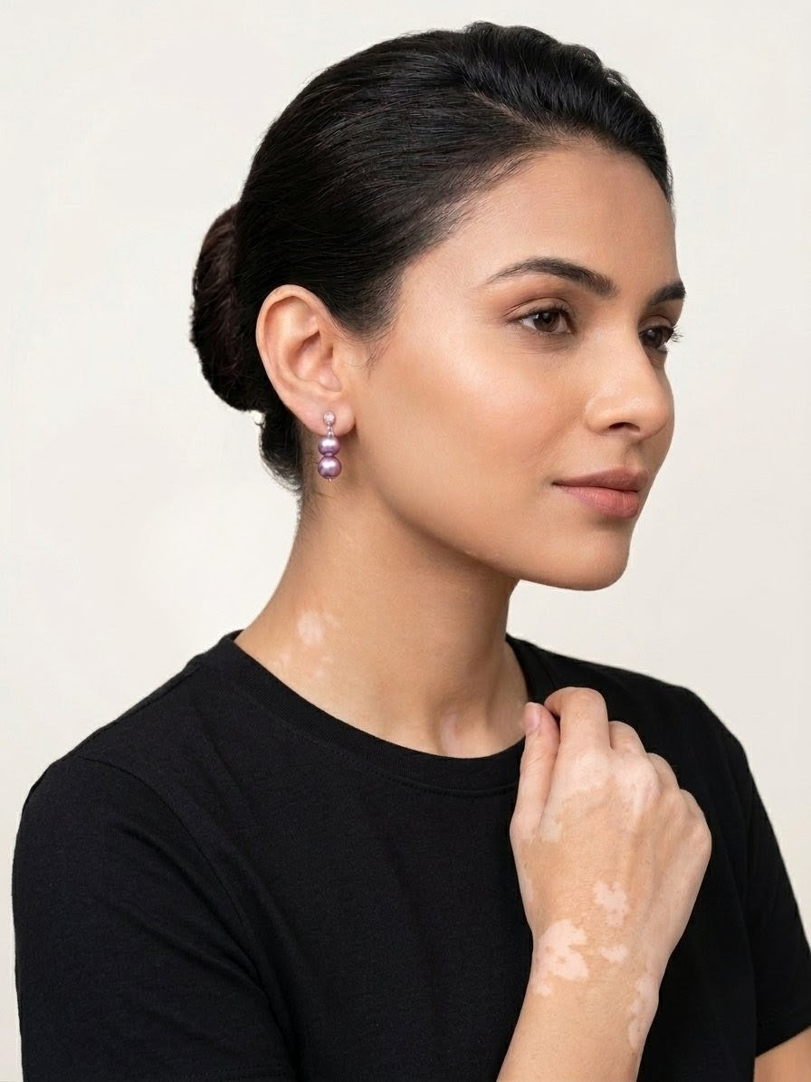 Lilac Bubble Earrings