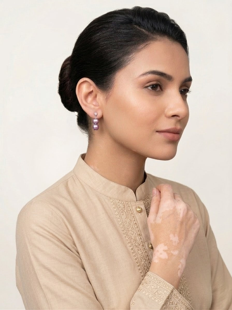 Lilac Bubble Earrings